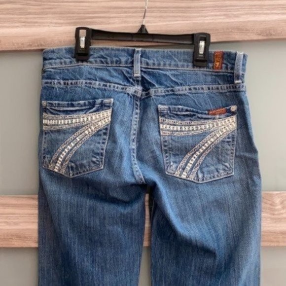 7 For All Mankind Dojo Allston Crochet Jeans - Picture 6 of 13